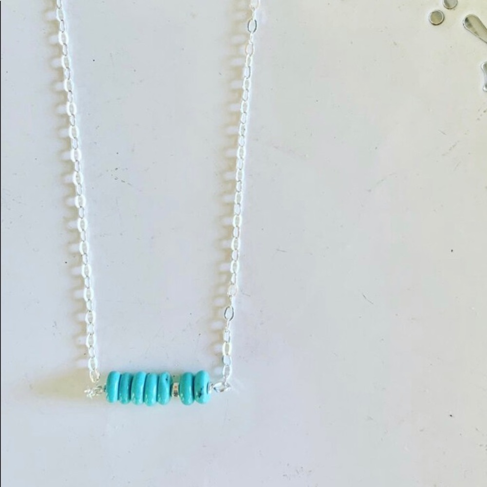 Turquoise Bar Necklace